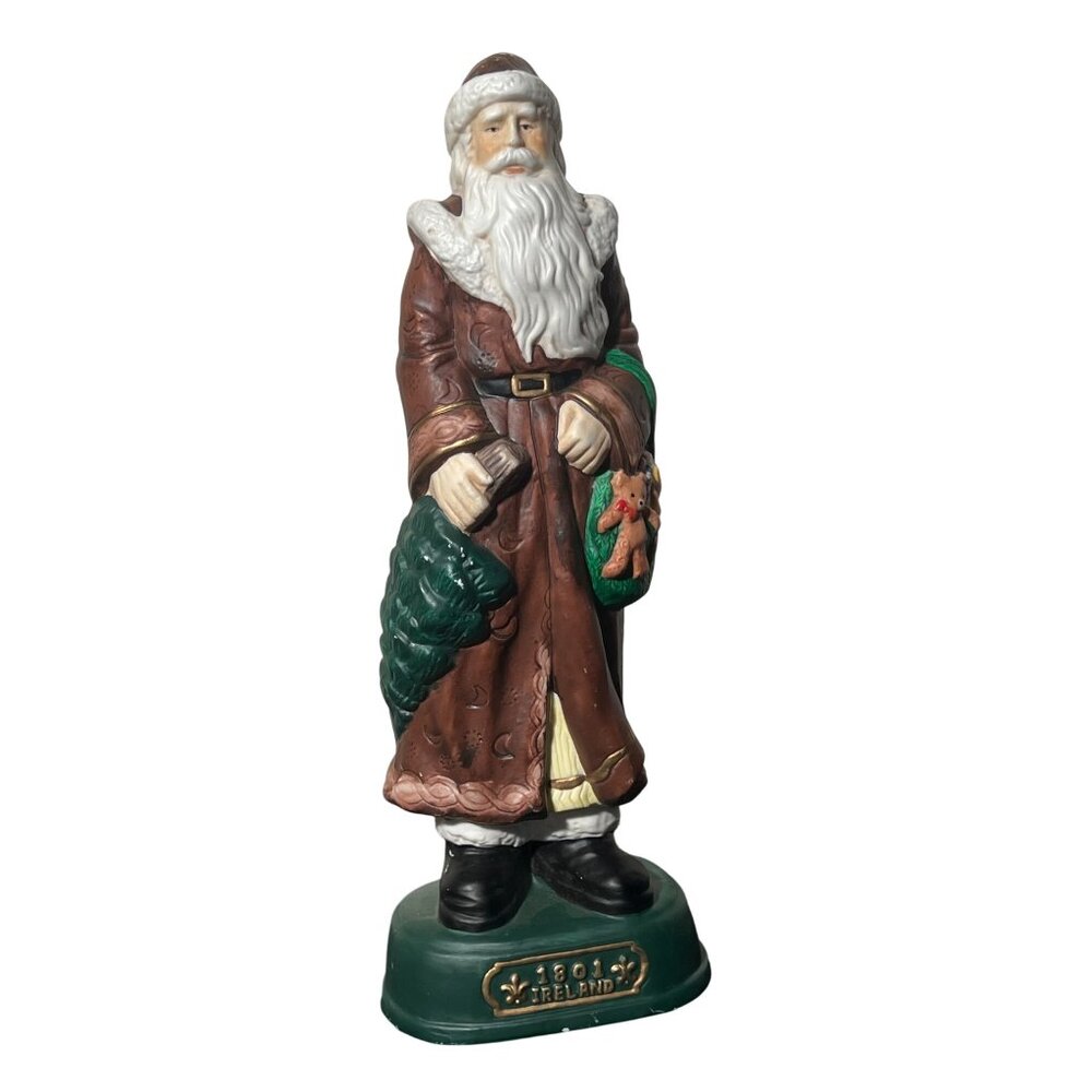 Vintage Grandeur1801 Ireland Santa Figurine Santa's of the World 14" Ceramic